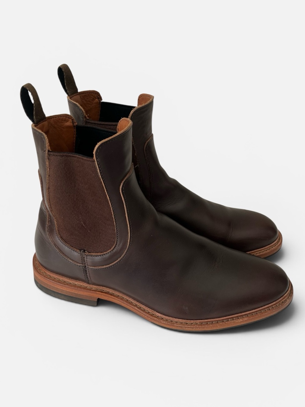 Allen Edmonds Tanner weather proof Chelsea Boots 9 brown